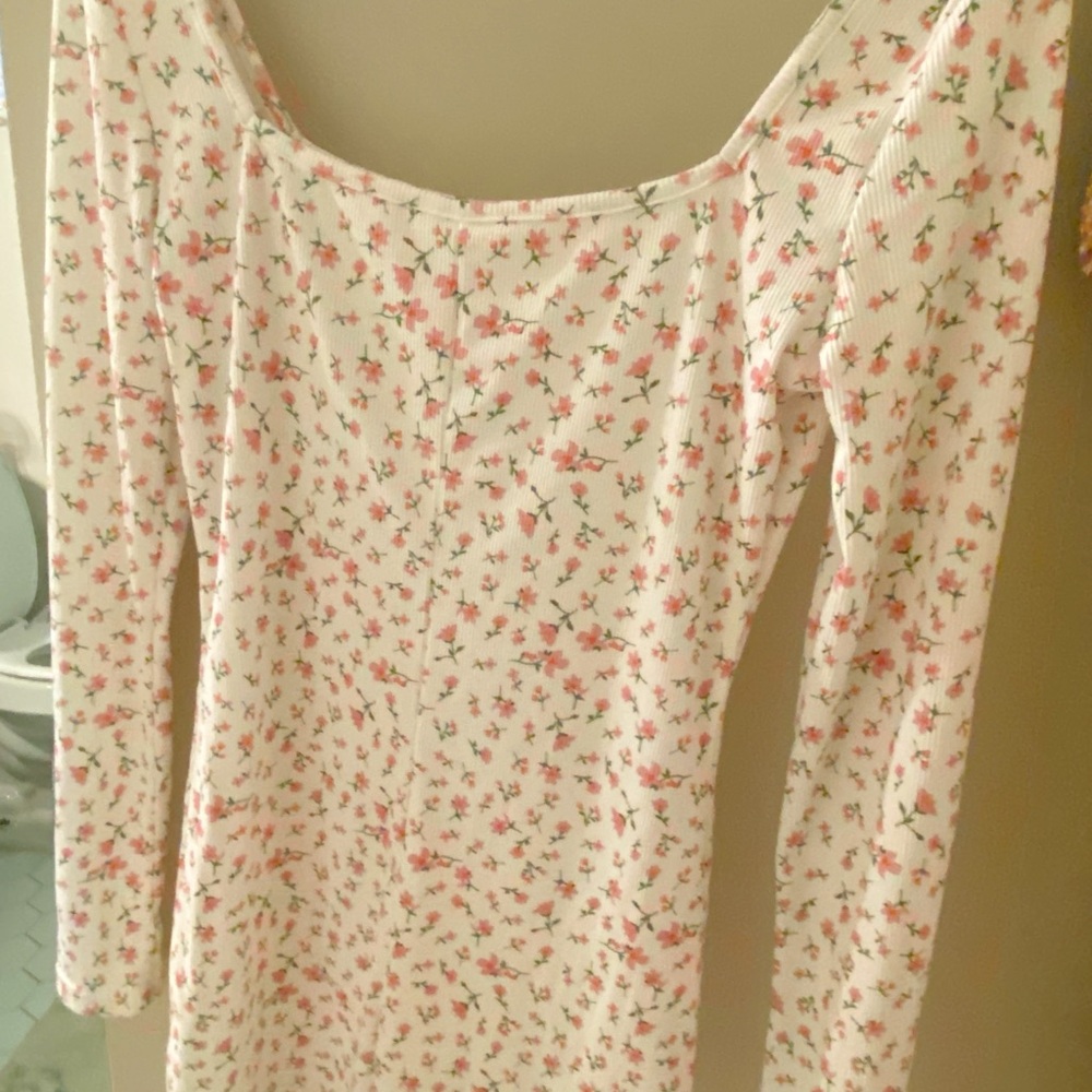 Floral Long Sleeve pajama romper